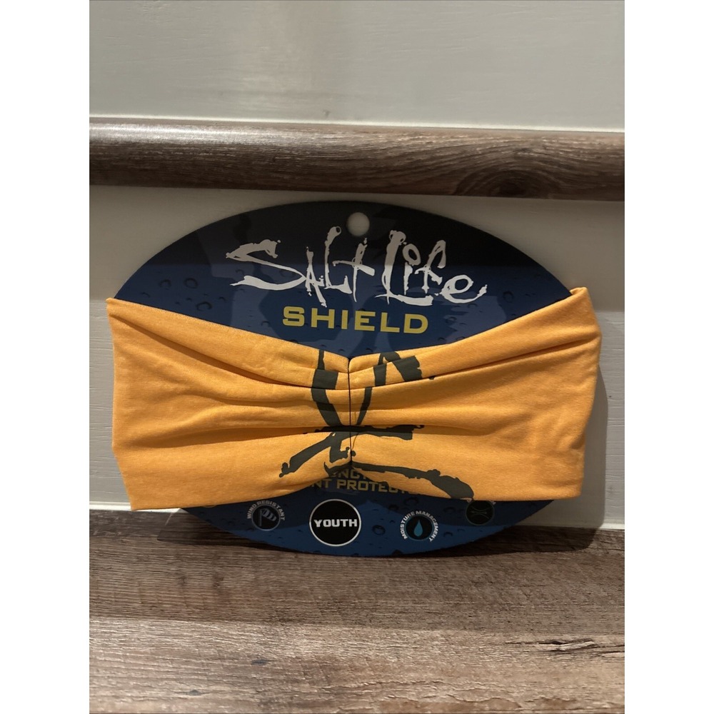 SALT LIFE  Face Shield/Gaiter Orange - NEW - Youth OSFM